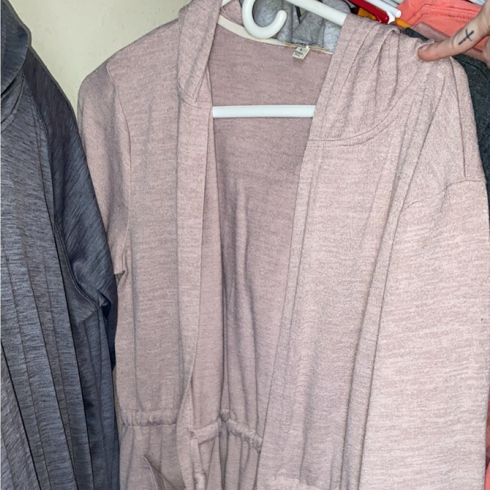 Pink cardigan